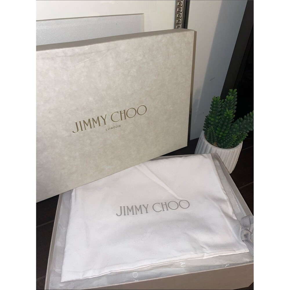 Jimmy Choo Shar 85 Black Floral Lace Peep-Toe Heels Size US 9 / EU 39 MSRP $1200 - Picture 16 of 16